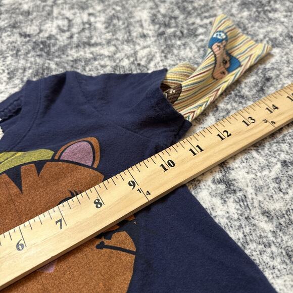 9/12 M Gwen Stefani Harajuku Lovers Top No Doubt Long Sleeve Shirt Tiger Blue - Picture 9 of 9